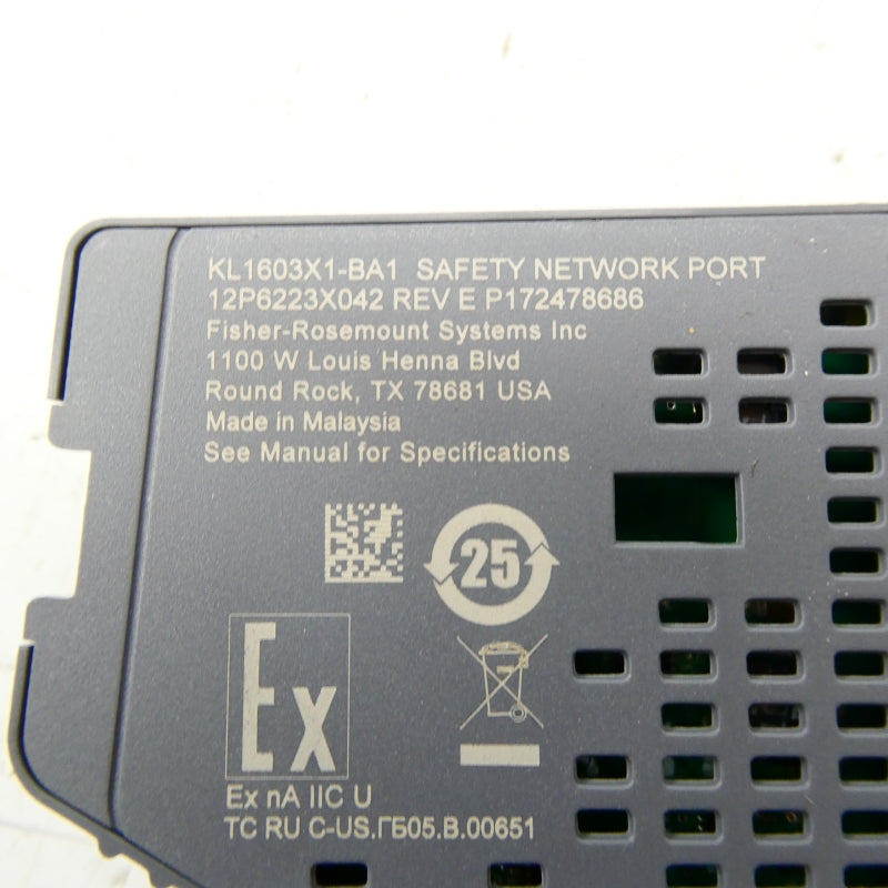 EMERSON KL1603X1-BA1 12P6223X042 REV. E NSNP