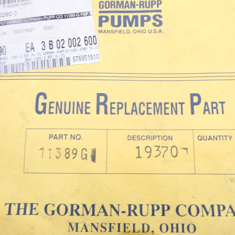 GORMAN RUPP 11389G-19370 NSMP