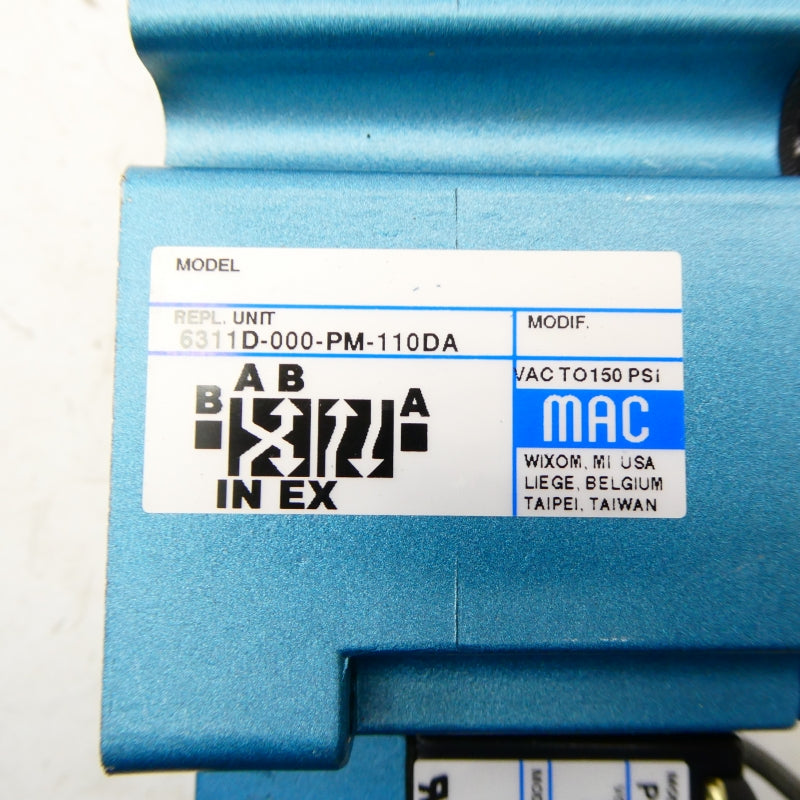 MAC 6311D-000-PM-110DA 110/120V 150PSI NSMP