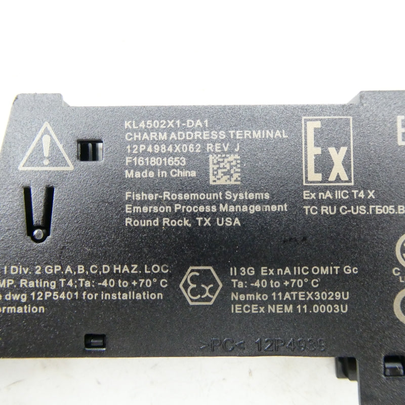 EMERSON KL4502X1-DA1 12P4984X062 REV. J NSNP