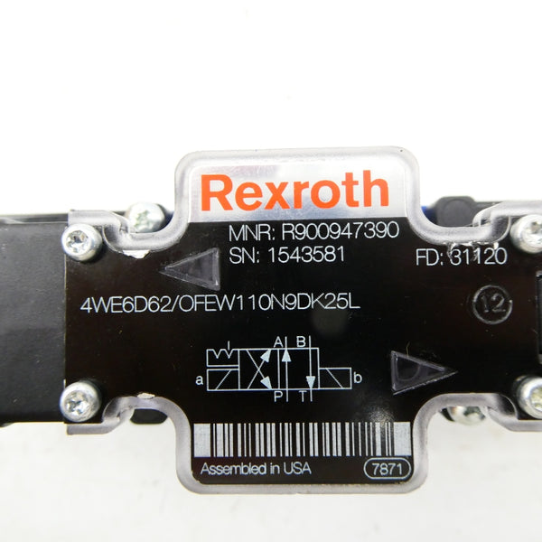 REXROTH 4WE6D62/OFEW110N9DK25L R900947390 NSNP