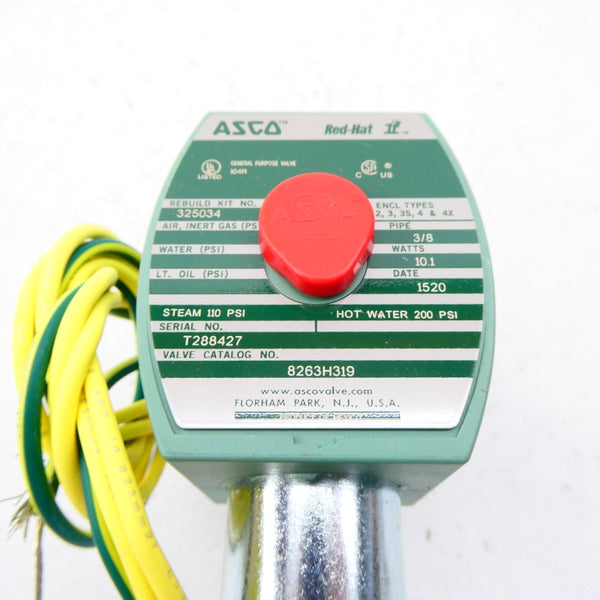 ASCO 8263H319 110/120V 110-200PSI 3/8" NSMP