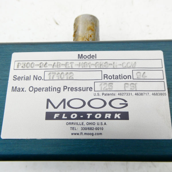 MOOG P300-94-AB-ET-MS1-RKS-N-CCW 125PSI NSNP