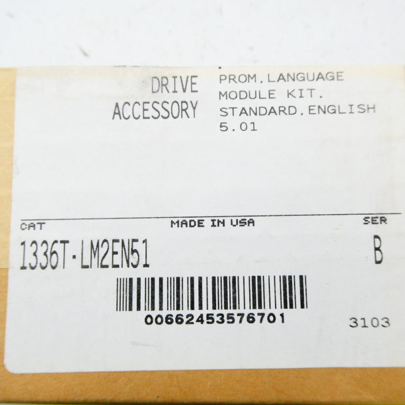 ALLEN BRADLEY 1336T-LM2EN51 SER. B F/W 5.01 NSFS