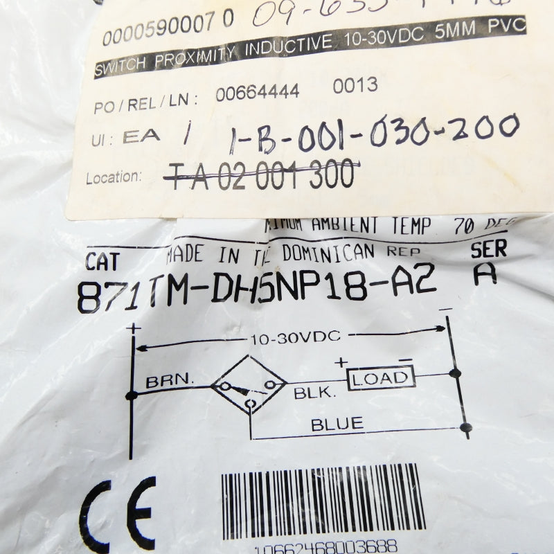 ALLEN BRADLEY 871TM-DH5NP18-A2 SER. A 10-30VDC NSMP