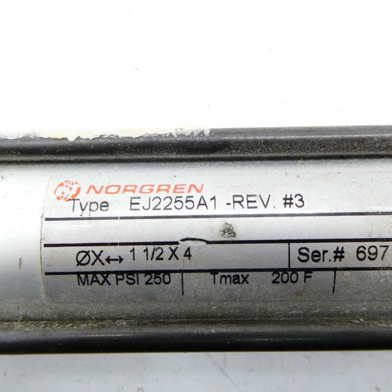 NORGREN EJ2255A1-1-1/2X4 250PSI REV. 3 NSNP
