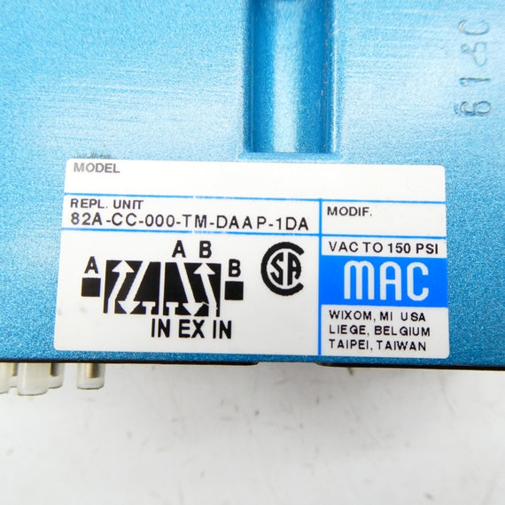 MAC 82A-CC-000-TM-DAAP-1DA 110/120V 150PSI NSNP
