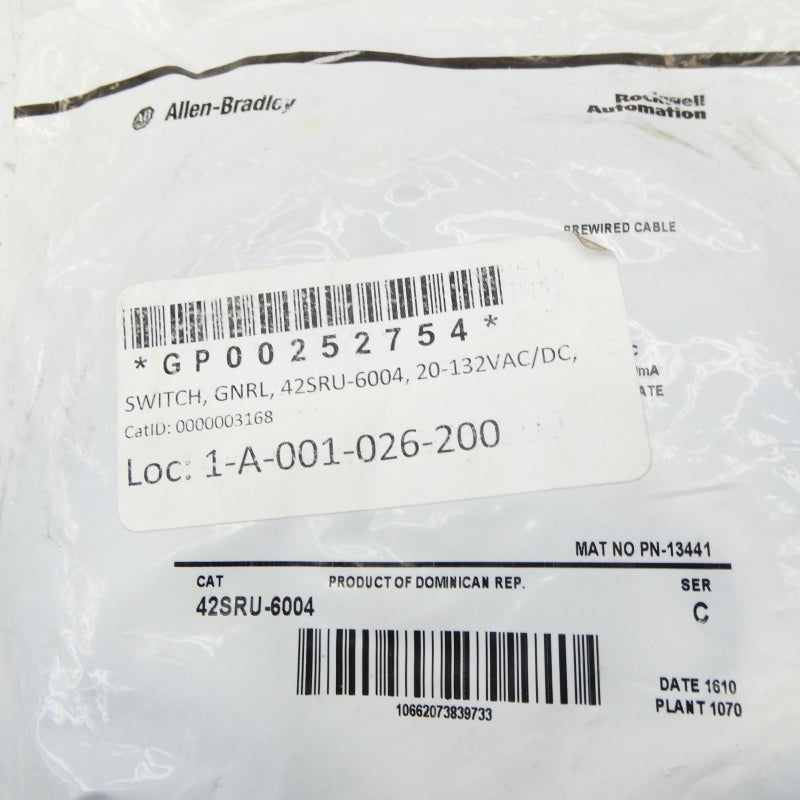 ALLEN BRADLEY 42SRU-6004 SER. C NSMP