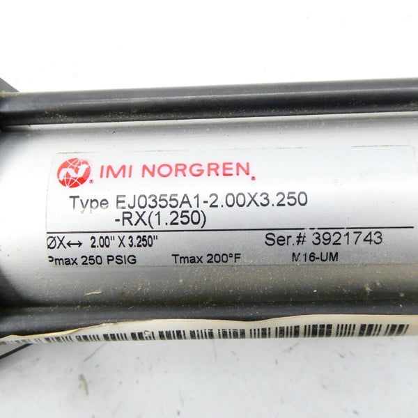 IMI NORGREN EJ0355A1-2.00X.250-RX(1.250) 250PSI NSNP