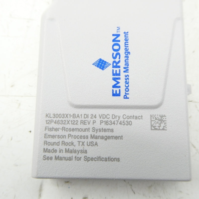 EMERSON KL3003X1-BA1 12P4632X122 24VDC REV. P NSNP