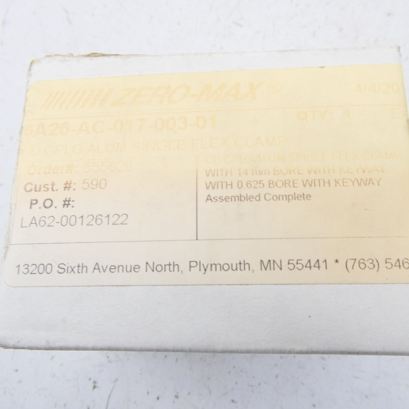 ZERO-MAX 6A26-AC-017-003-01 NSMP