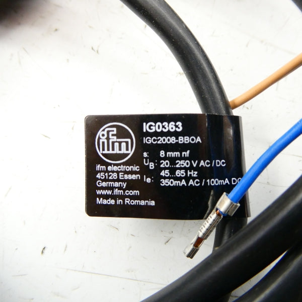 IFM EFECTOR IG0363 IGC2008-BBOA 20-250VAC/DC NSNP