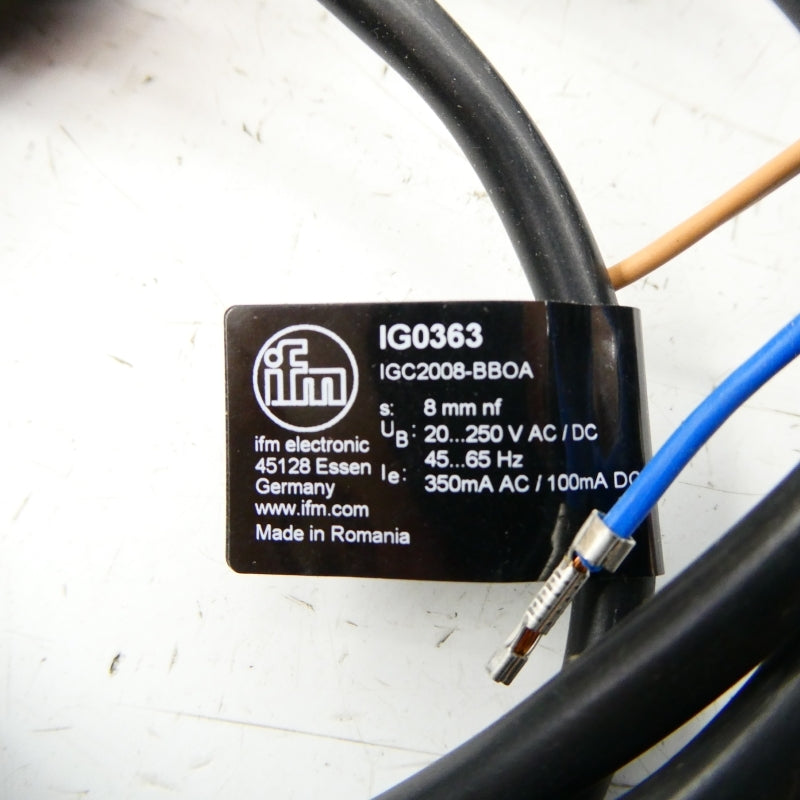 IFM EFECTOR IG0363 IGC2008-BBOA 20-250VAC/DC NSNP