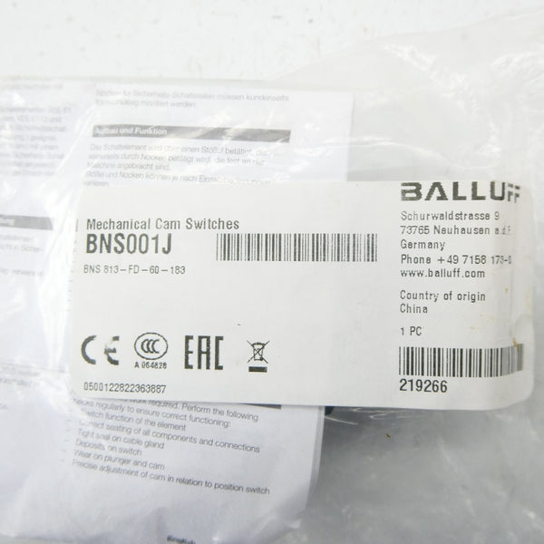 BALLUFF BNS813-FD-60-183 BNS001J NSMP