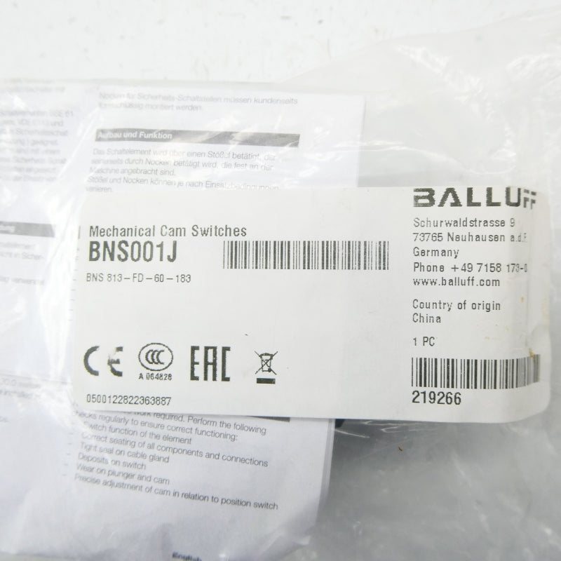 BALLUFF BNS813-FD-60-183 BNS001J NSMP