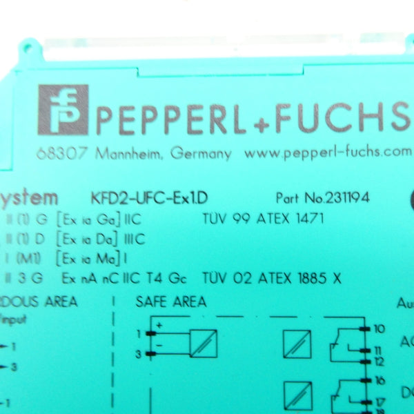 PEPPERL+FUCHS KFD2-UFC-EX1.D 231194 NSMP