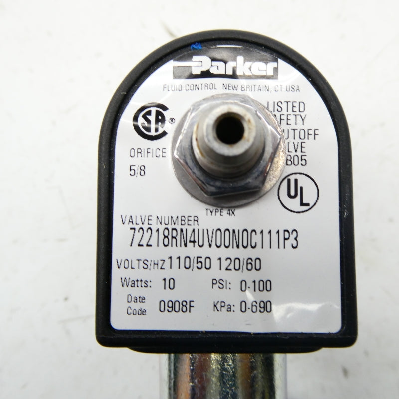 PARKER 72218RN4UV00N0C111P3 110/120V 100PSI NSNP