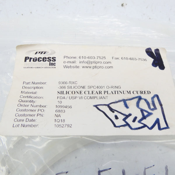 PTI PROCESS 9366-RXC SPC4001 (PKG OF 10) NSMP