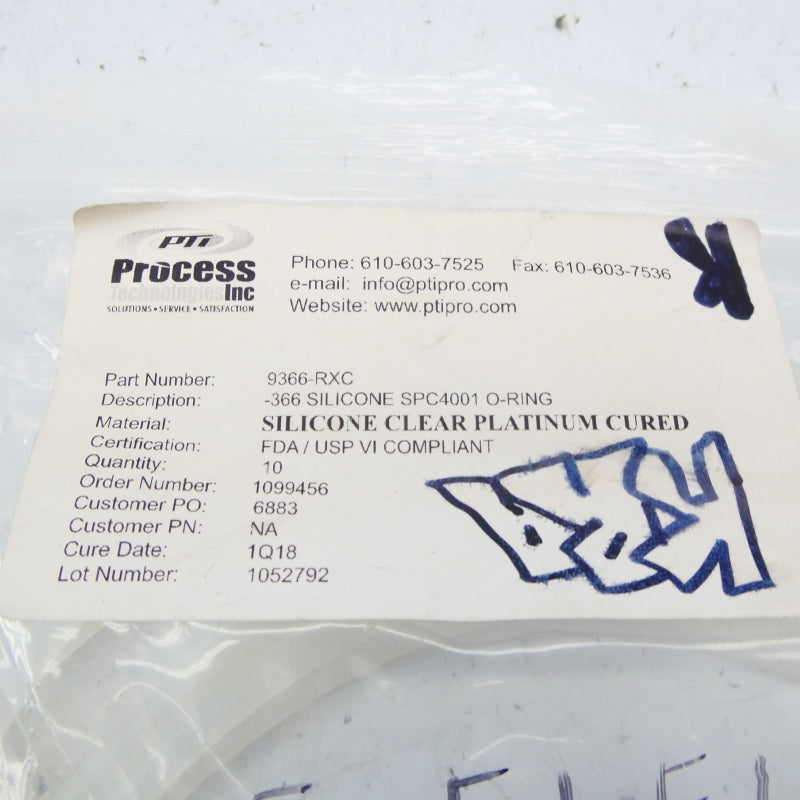 PTI PROCESS 9366-RXC SPC4001 (PKG OF 10) NSMP