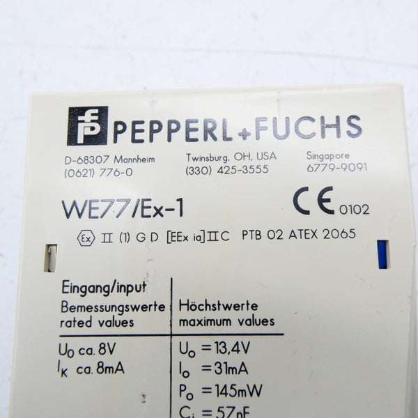 PEPPERL+FUCHS 129199 WE77/EX-1 115VAC NSNP