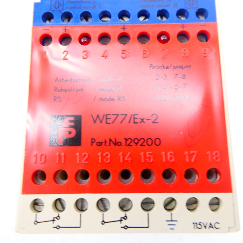 PEPPERL+FUCH 129200 WE77/EX-2 115VAC UNMP