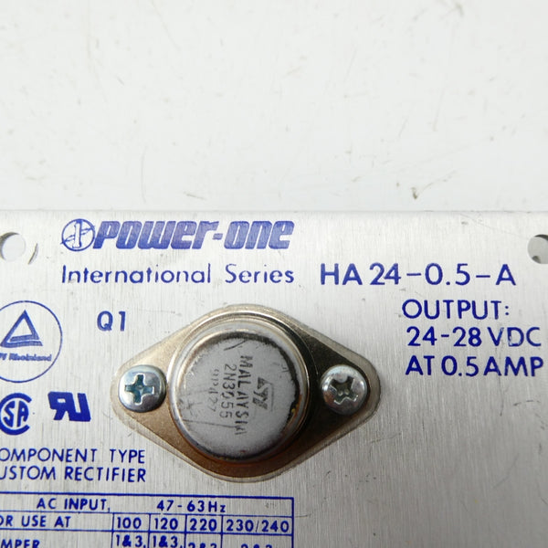 POWER-ONE HA24-0.5-A 230/240VAC 0.25A UNMP