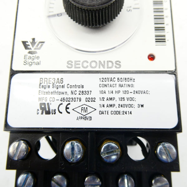 EAGLE SIGNAL BRE3A6 120VAC 10A 0-15S NSMP