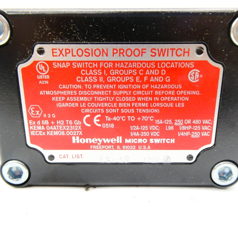 MICRO SWITCH EX-AR 480VAC 15A NSMP