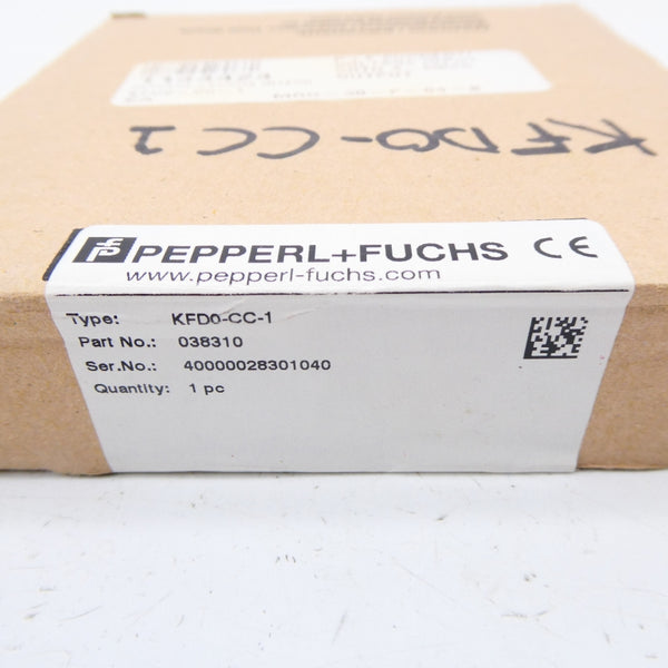 PEPPERL+FUCHS KFD0-CC-1 038310 NSFS