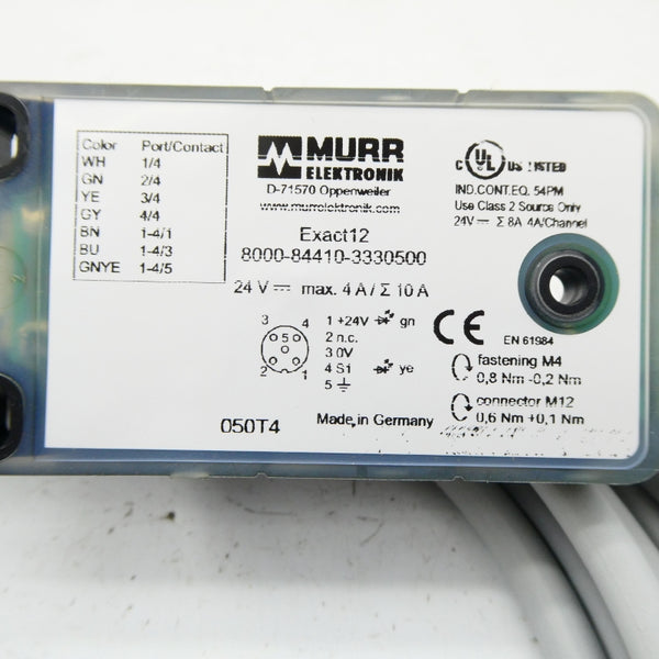 MURR ELEKTRONIK 8000-84410-3330500 24V 10A NSNP