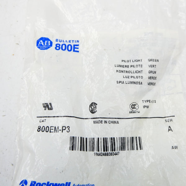 ALLEN BRADLEY 800EM-P3 SER. A NSMP