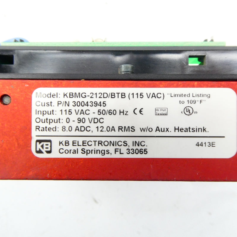 KB ELECTRONICS KBMG-212D/BTB 115VAC NSNP