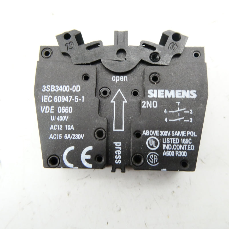 SIEMENS 3SB3400-0D 400V 10A (PKG OF 5) NSMP