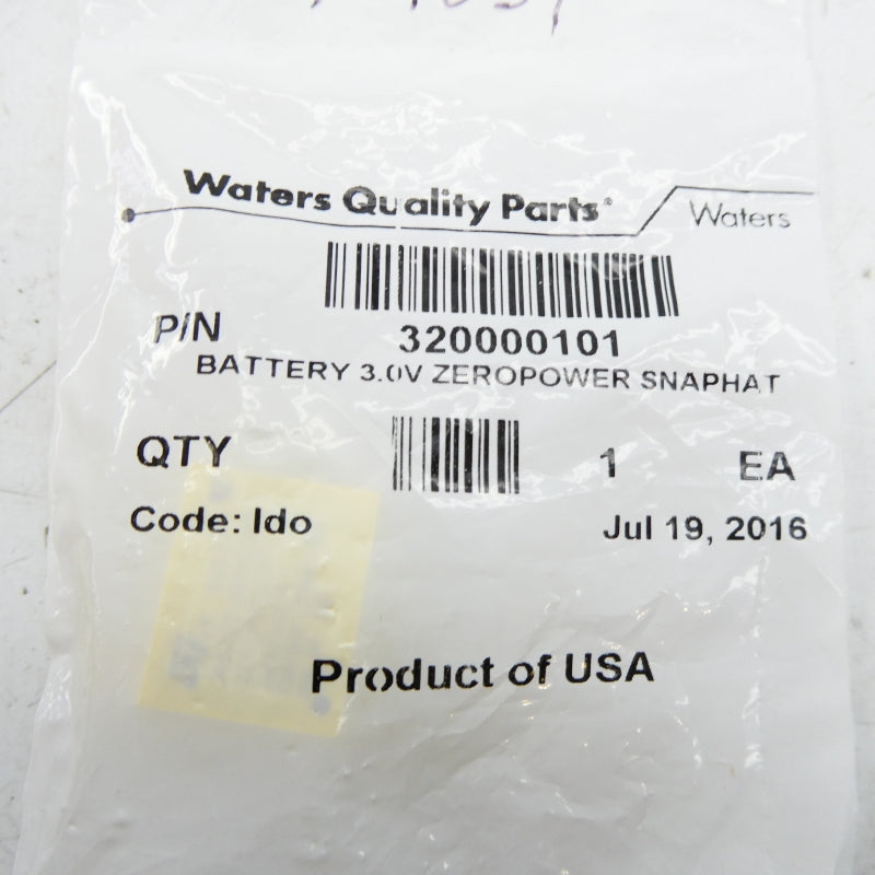 WATERS QUALITY PARTS 320000101 3.0V NSMP