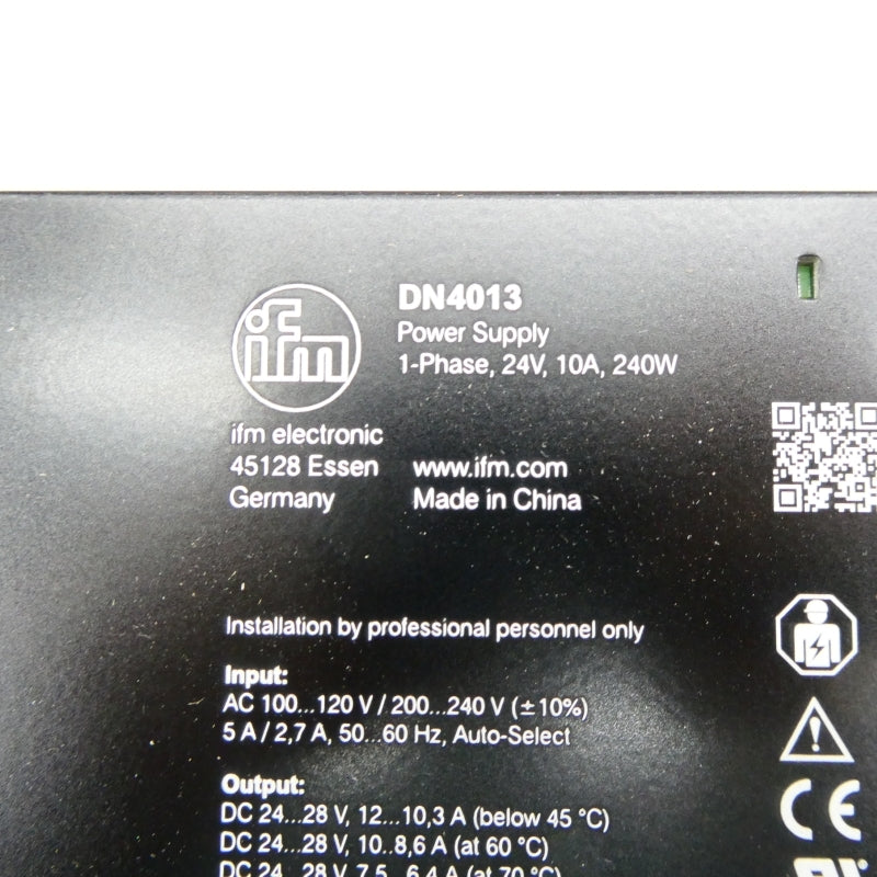IFM EFECTOR DN4013 100-120V/200-240VAC 10A NSMP