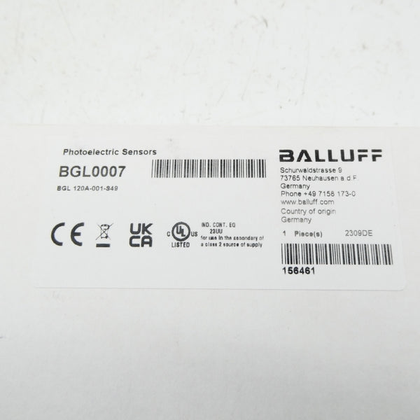 BALLUFF BGL0007 BGL 120A-001-S49 NSFS