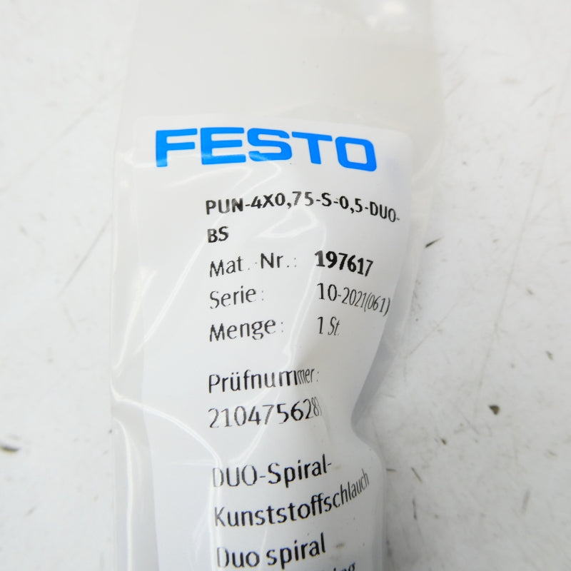 FESTO PUN-4X0.75-S-0.5-DU0-BS 197617 NSMP