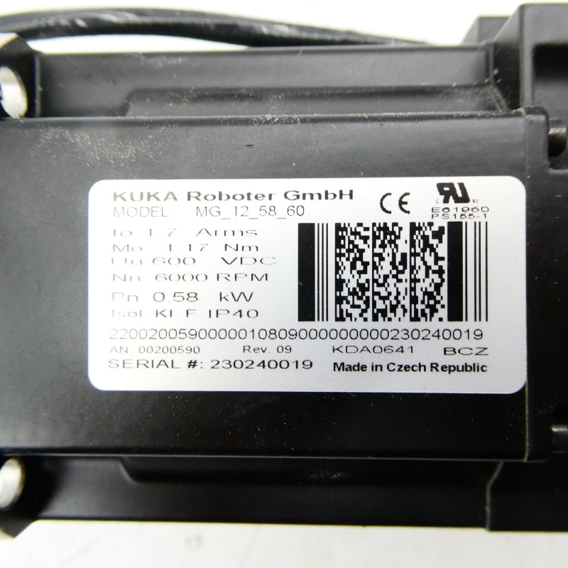 KUKA ROBOTER MG-12-58-60 600VDC 1.7A NSNP