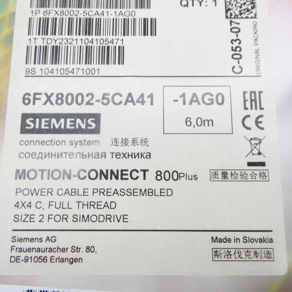 SIEMENS 6FX8002-5CA41-1AG0 NSMP