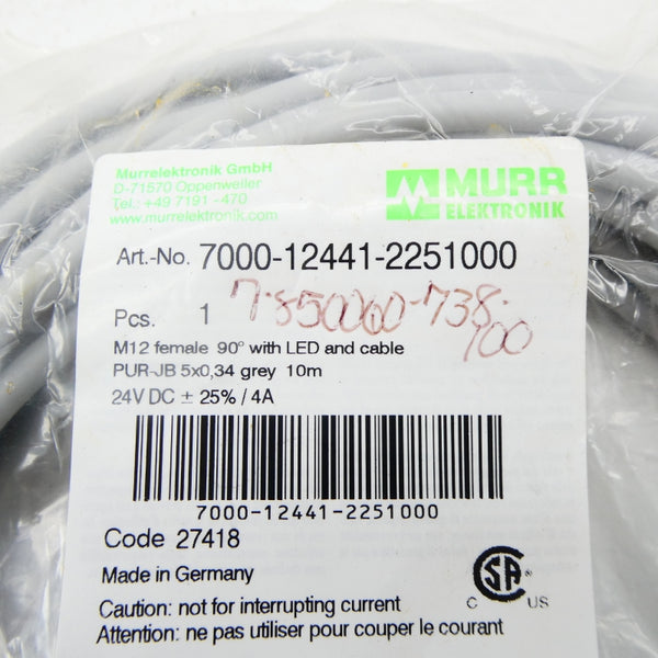 MURR ELEKTRONIK 7000-12441-2251000 24VDC 4A NSMP