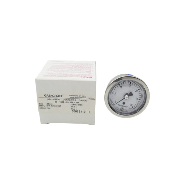 ASHCROFT 63-1008-S-02B-30# 0-30PSI 63MM NSMP