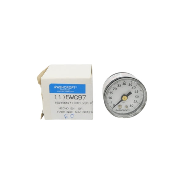 ASHCROFT 15W1005PH 01B XZG 60# 5WG97 0-60PSI NSMP