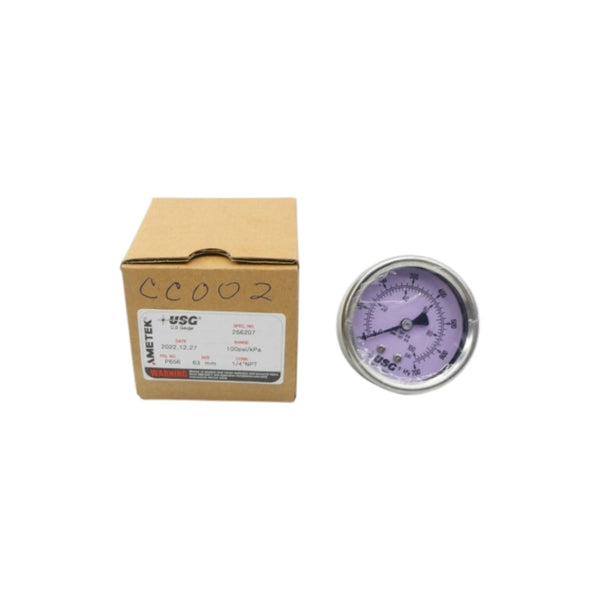 AMETEK 256207 100PSI 63MM NSMP