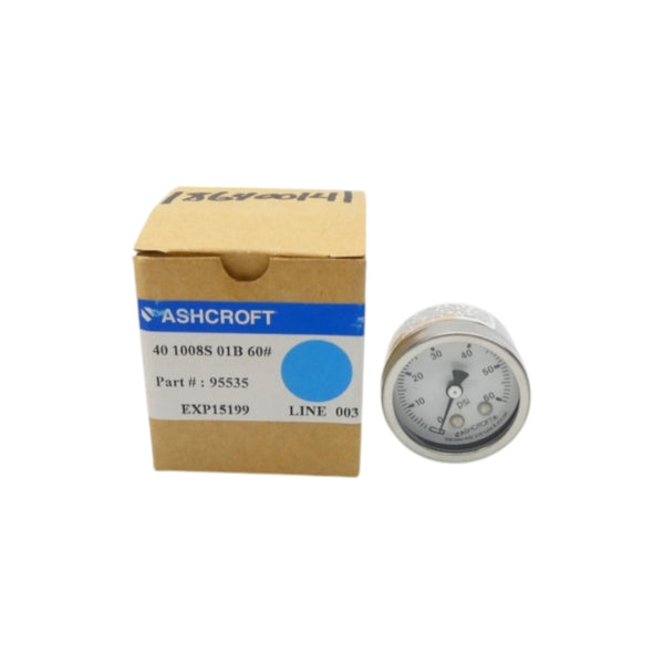 ASHCROFT 40 1008S 01B 60# 95535 0-60PSI NSMP