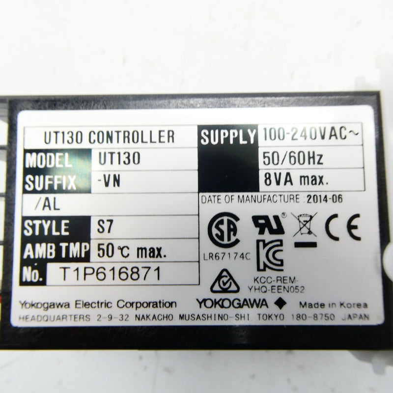 YOKOGAWA UT130-VN/AL 100-240VAC NSNP