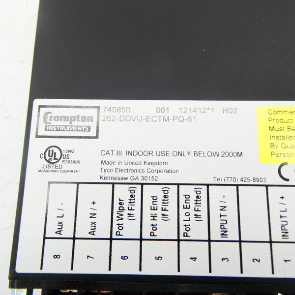 CROMPTON 262-DDVU-ECTM-PQ-61 120V NSMP