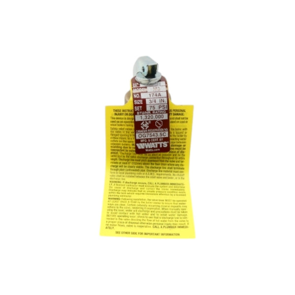 WATTS M3 174A 75PSI 3/4" NSNP
