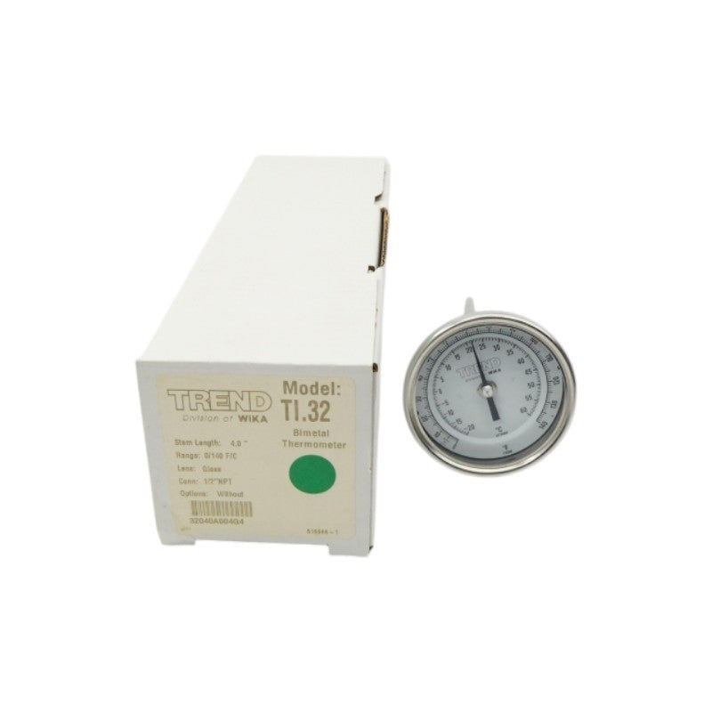 WIKA 32040A004G4 TI.32 0/140'F/'C 4.0" NSMP