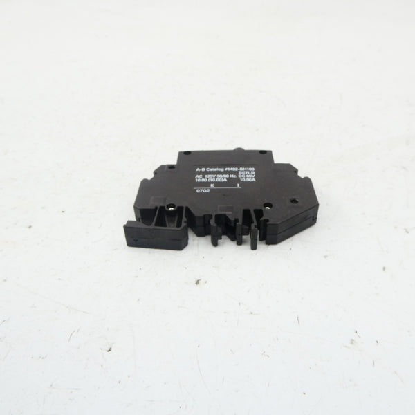 ALLEN BRADLEY 1492-GH100 SER. B 125VAC 10.0A (GY/BL) NSMP