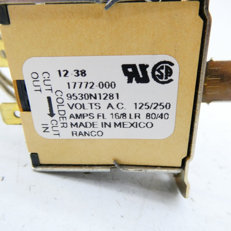 RANCO 9530N1281 17772-000 125/250VAC 16/8A NSNP